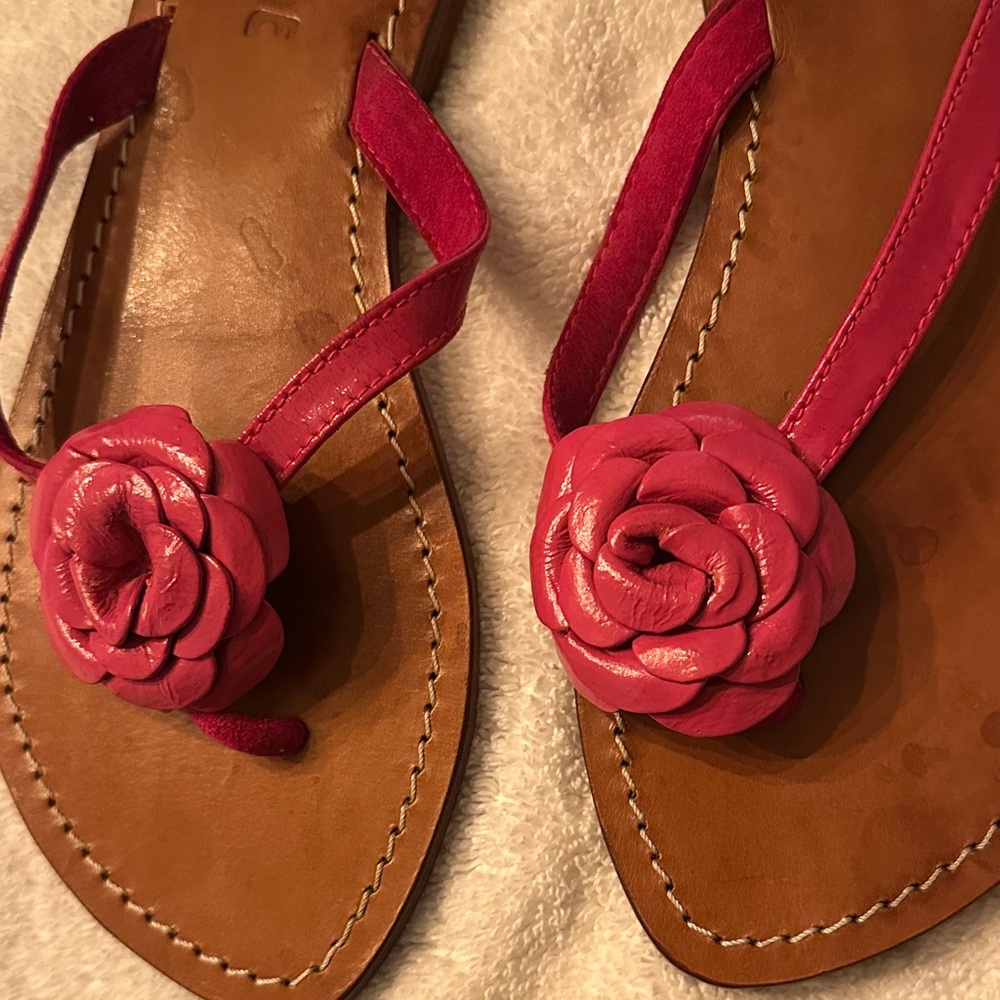 Pink Flower Sandals - Picture 2 of 10